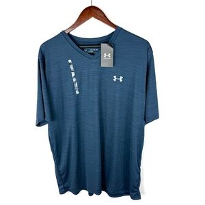 Under Armour Men's Blue V-Neck Loose Fit Shirt NWT